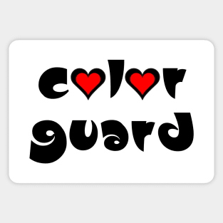 Color Guard Hearts Sticker